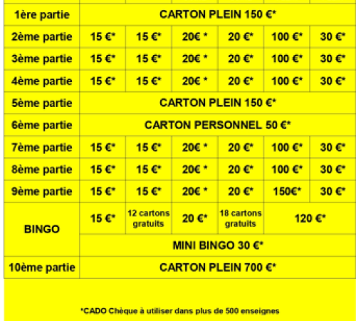 Grand Loto des coteaux dorés