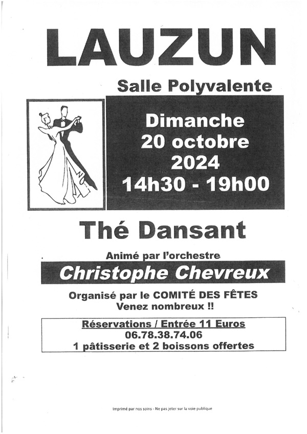 Thé dansant du Comité des fêtes