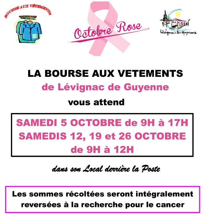 Octobre rose - Bourse aux Vêtements