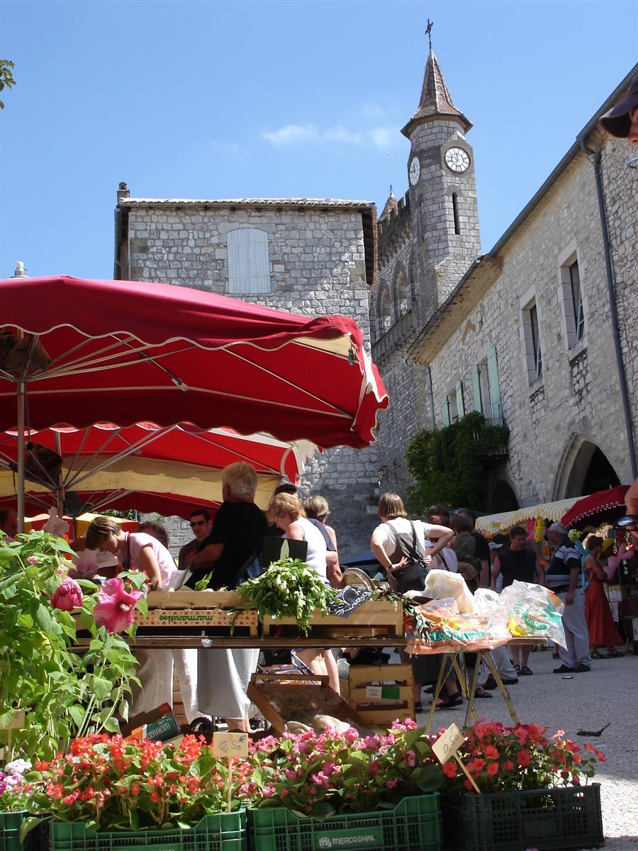 Marché traditionnel de Monflanquin