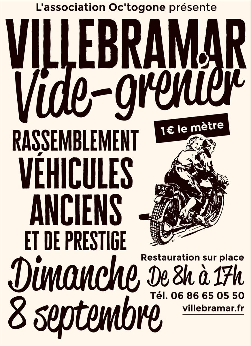 Vide-grenier et rassemblement de véhicules anciens