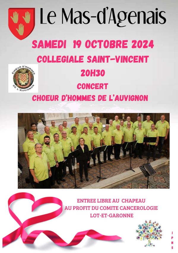 Ocotbre Rose - Concert Choeur d'Hommes d'Avignon