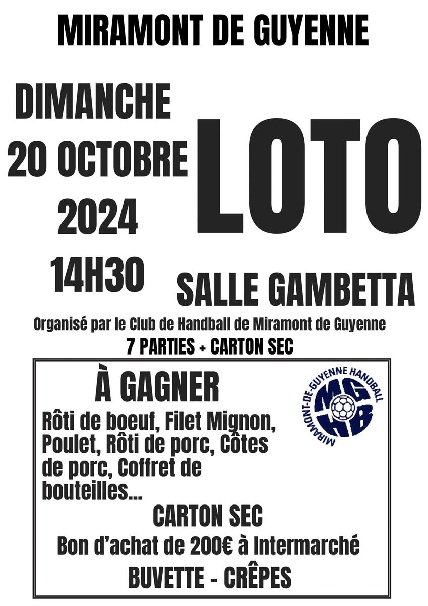 Loto du club MGHandBall