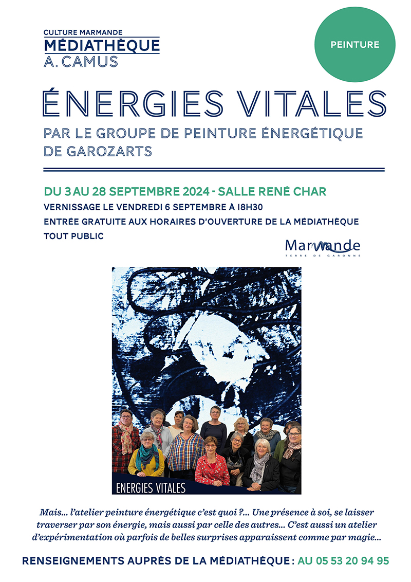 Exposition "Énergie vitales" à la Médiathèque