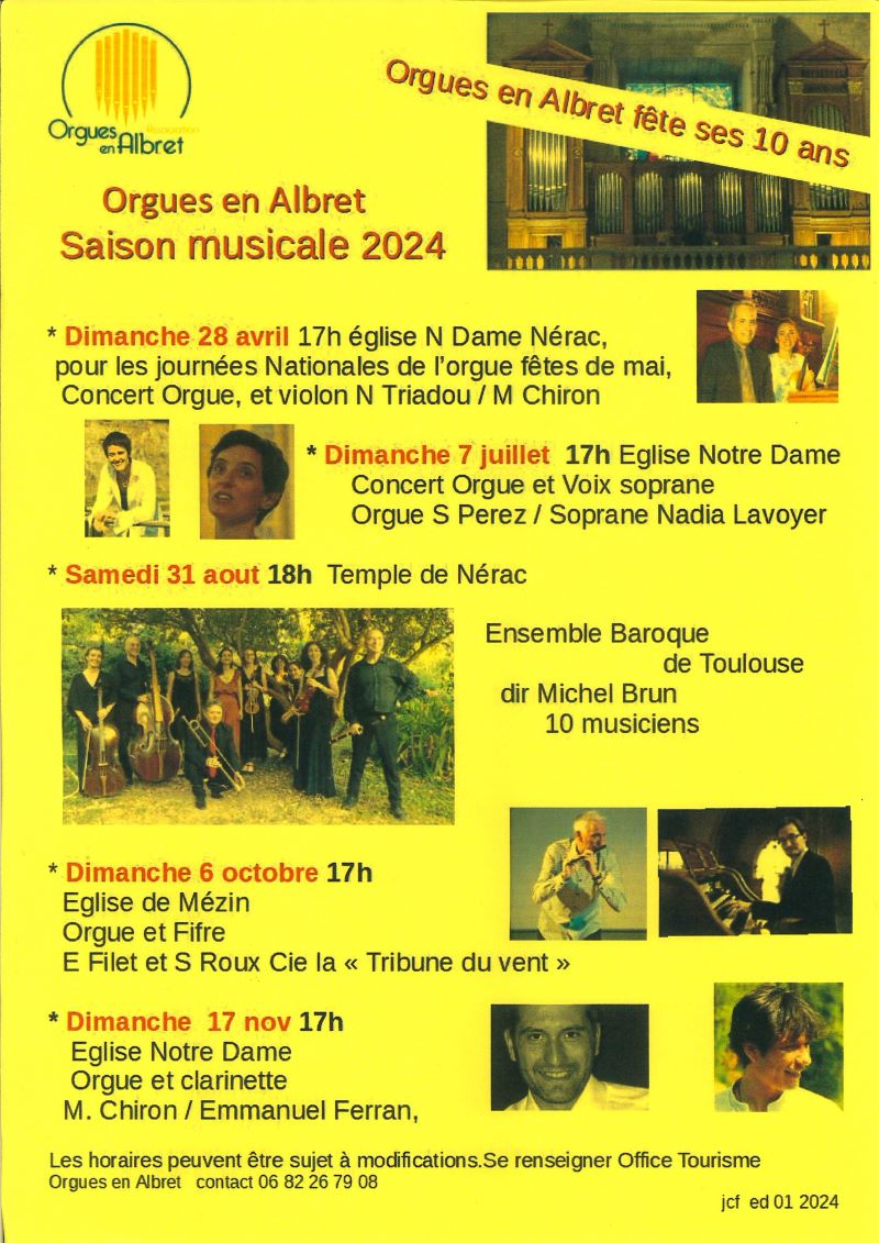 Orgues en Albret : Concert orgue et fifre