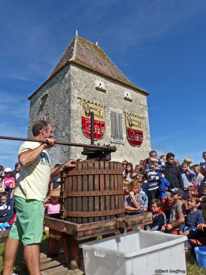 Les vendanges d'Antan au pigeonnier Jean de Bl ...