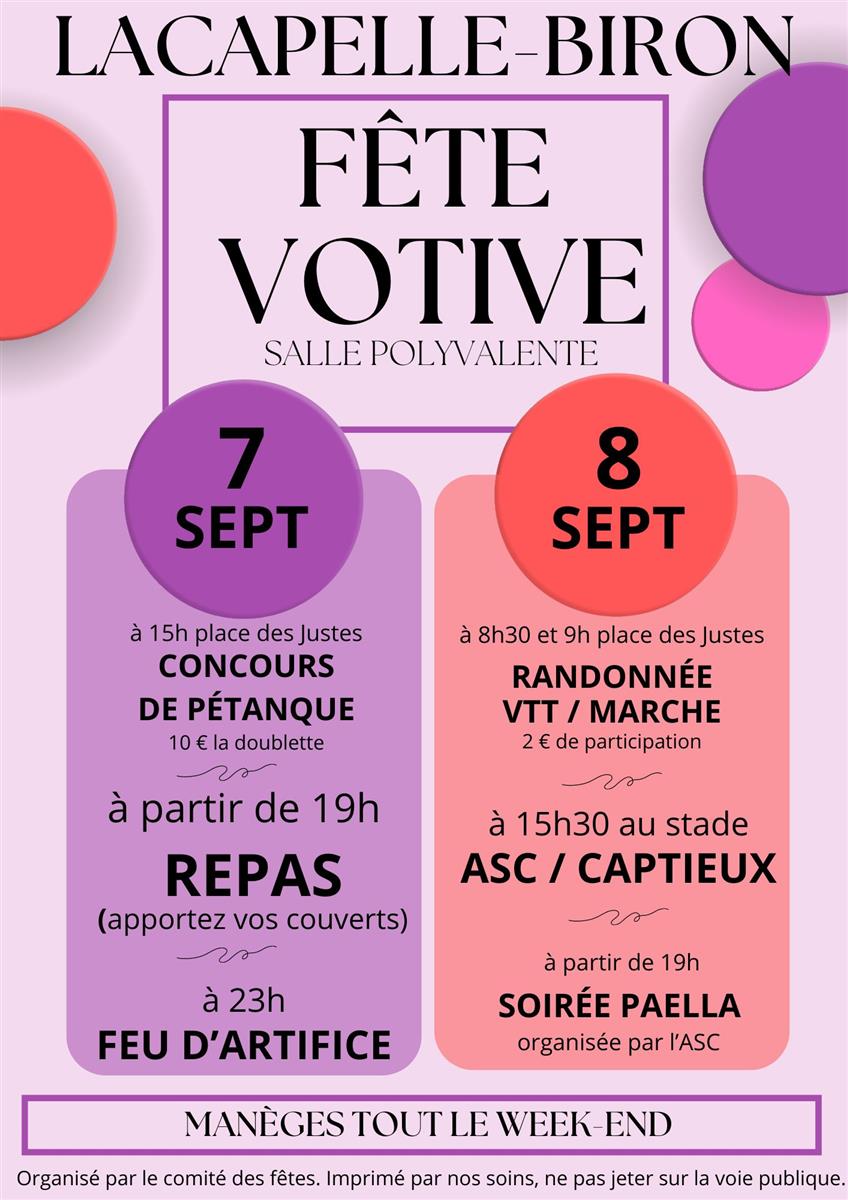 Fête votive : jour 2