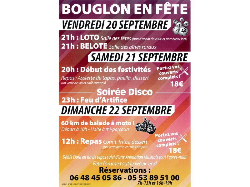 Bouglon en fête