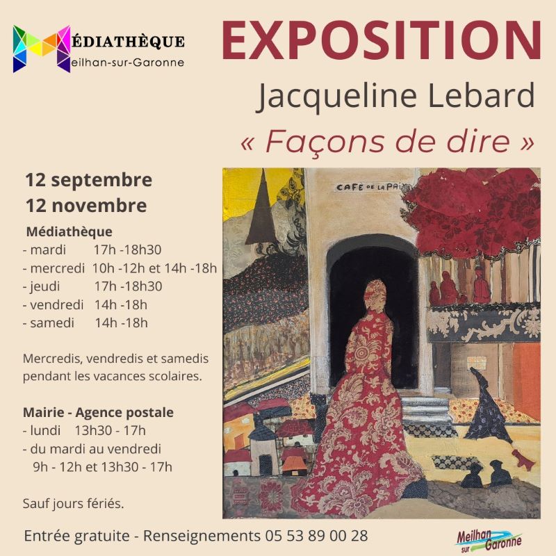 Exposition de Jacqueline Lebard "Façons de dire"