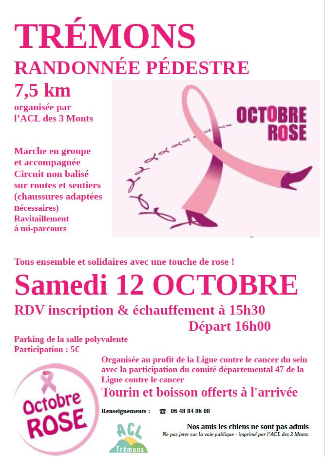 Randonnée Octobre Rose