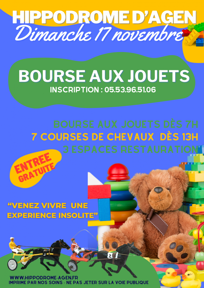 BOURSE AUX JOUETS et courses hippiques