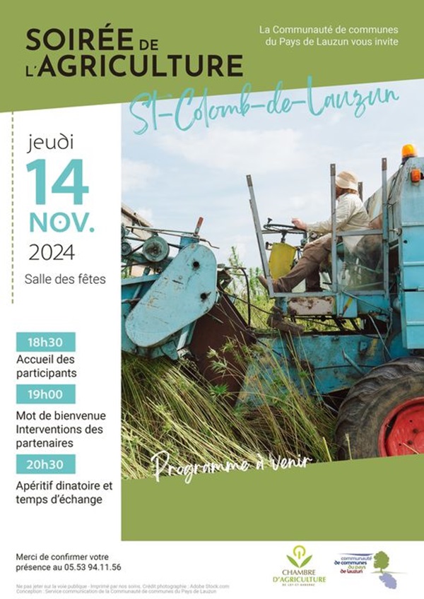 Soirée de l'agriculture