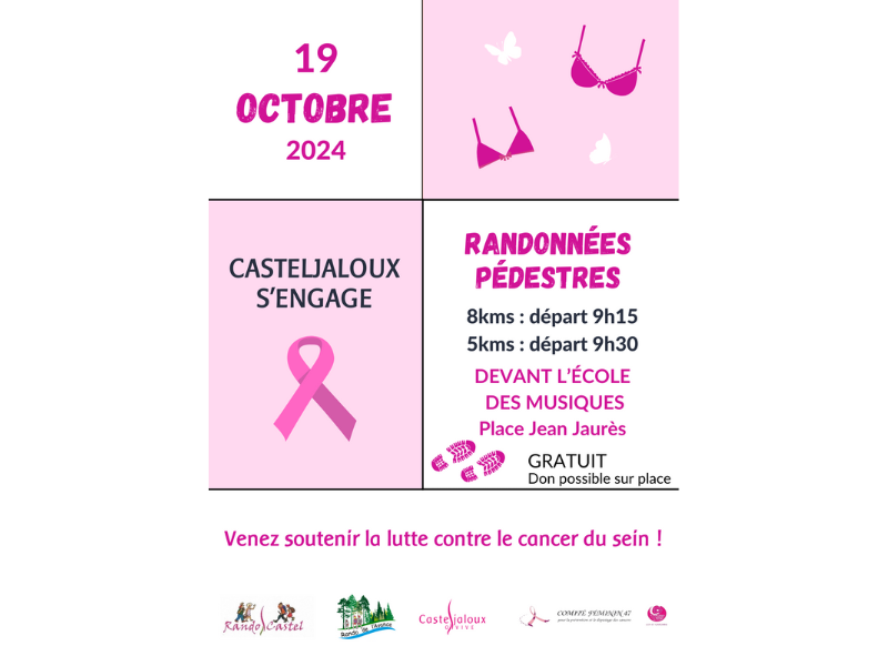 Octobre rose : Randonnée pédestre de 8 km