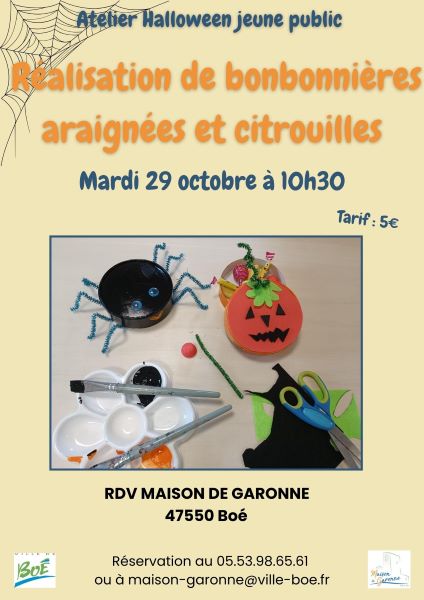 Atelier « Halloween » – Jeune public