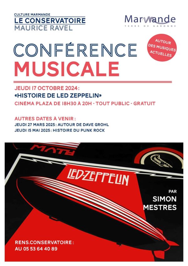 Conférence Musicale "Histoire de Led Zepplin"