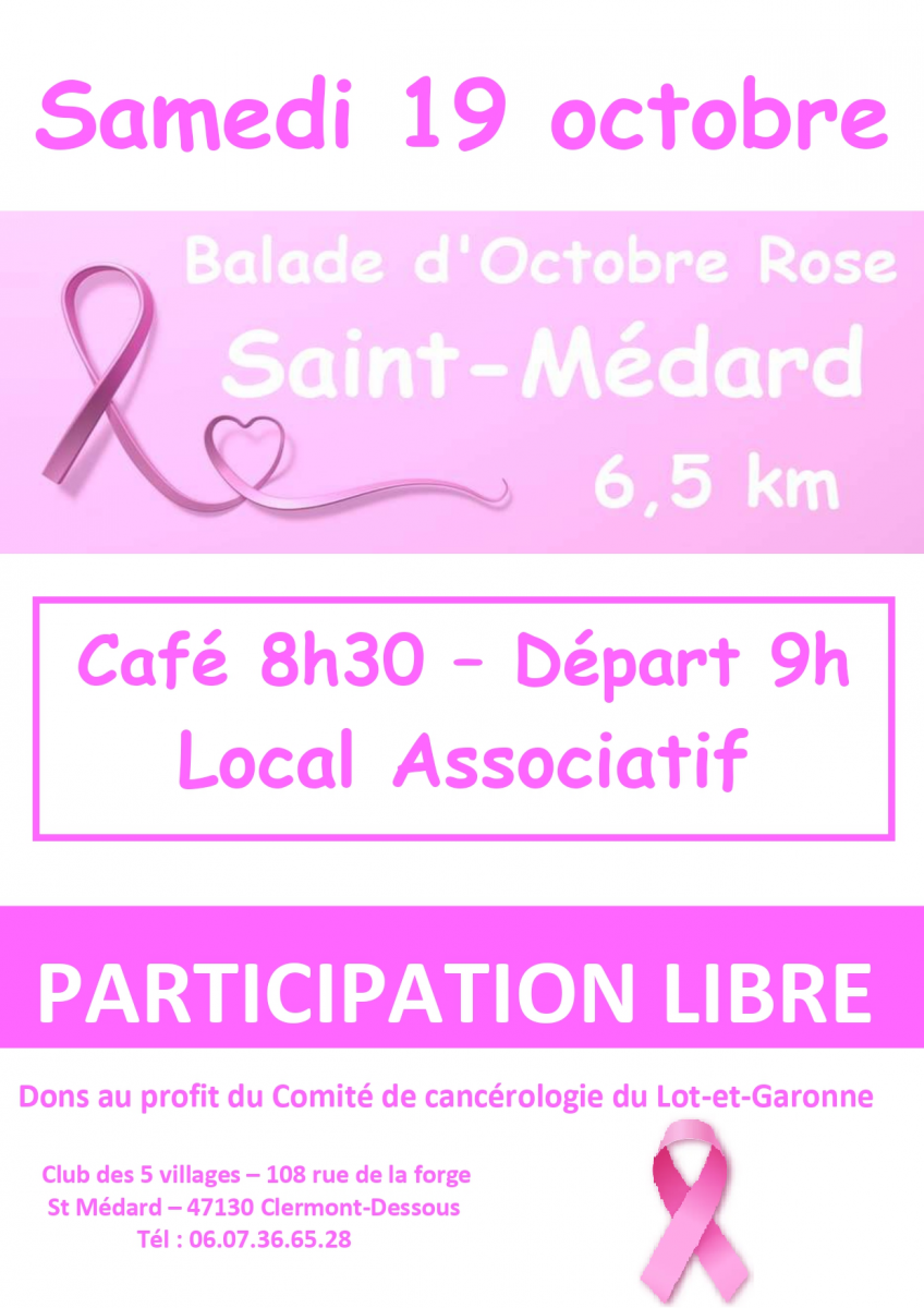 Balade d'octobre rose