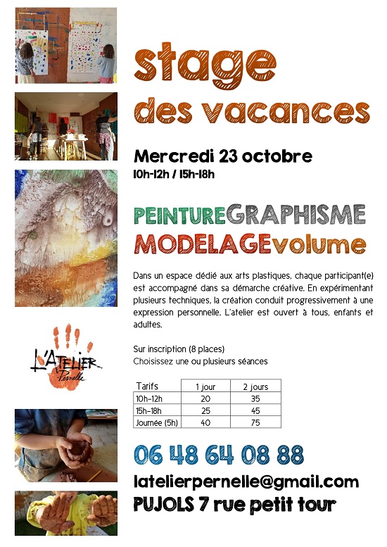 Stage des vacances - Peinture Graphisme Modela ...