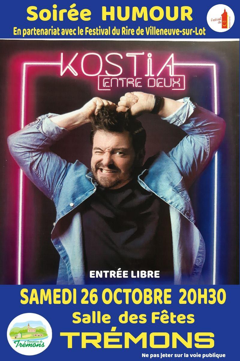 Soirée avec l'humoriste Kostia