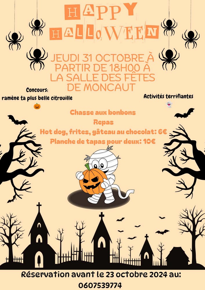 Soirée Halloween à Moncaut