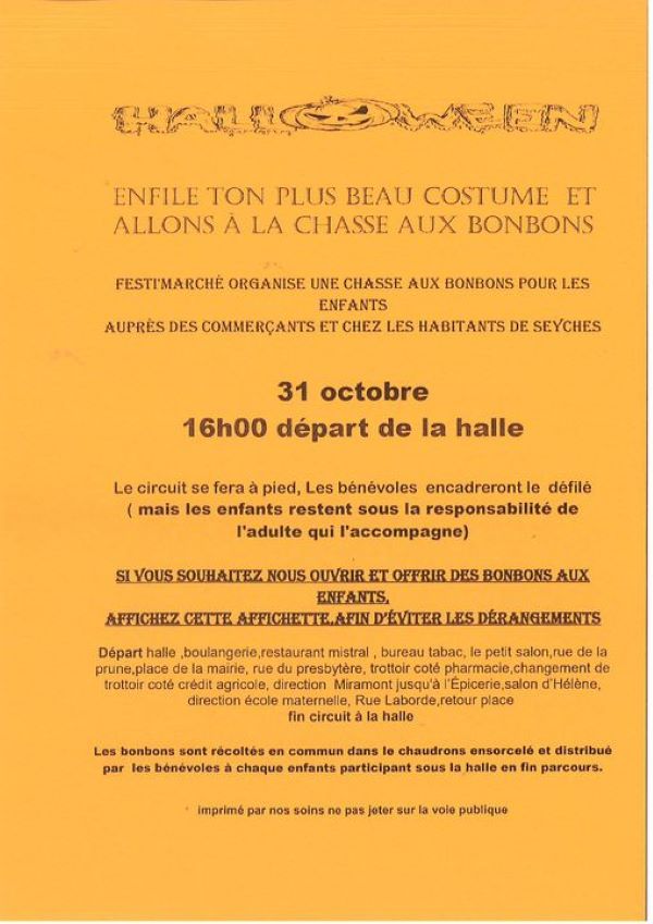 Halloween à Seyches