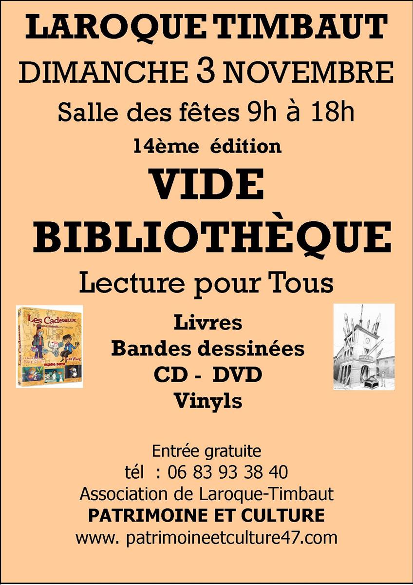 Vide Bibiothèque "Lecture pour tous"