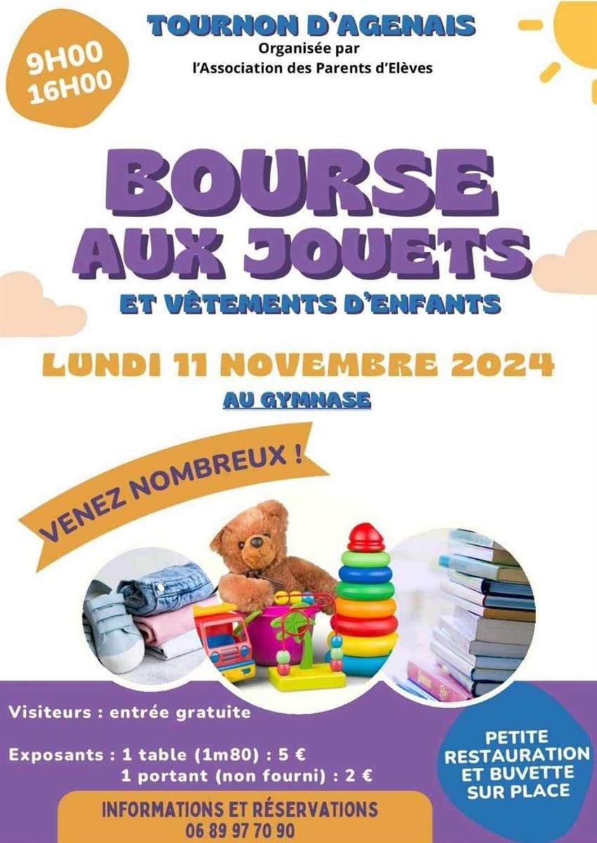 Bourse aux jouets et vêtements d'enfants