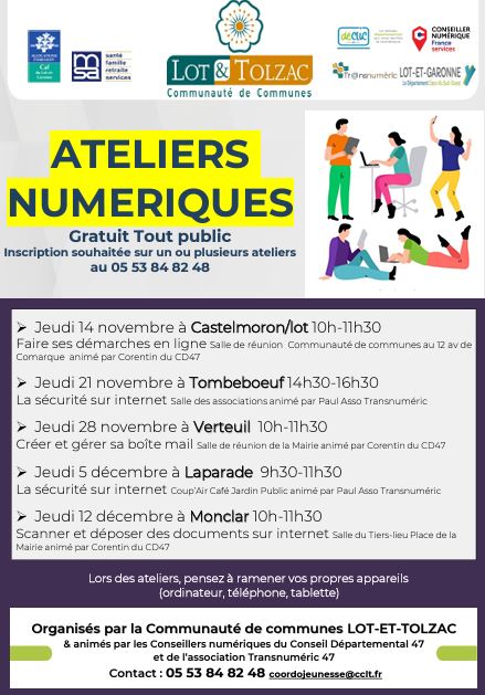 Atelier numérique : faire ses démarches en ligne