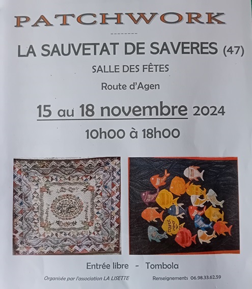 Exposition de Patchwork de La Lisette