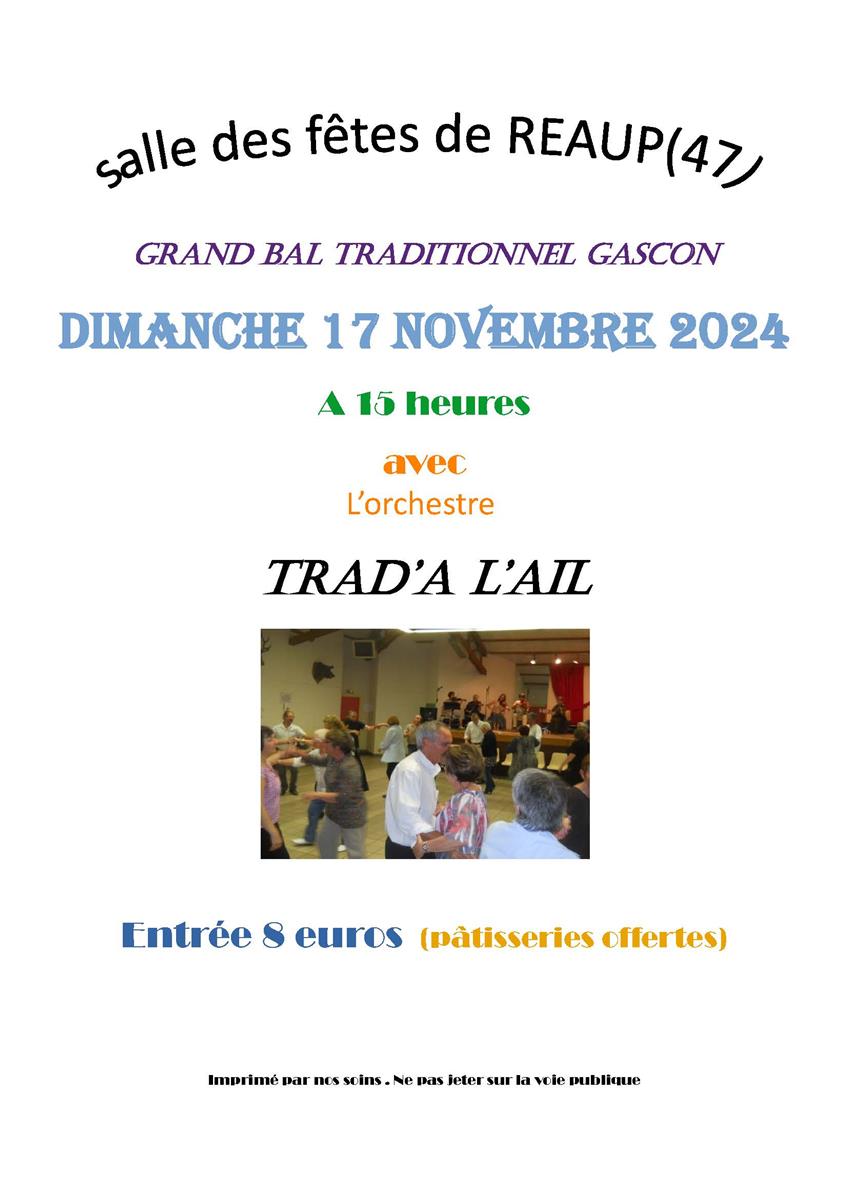 Grand bal traditionnel gascon