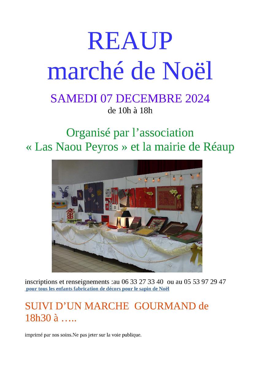 Marché de Noël de Réaup