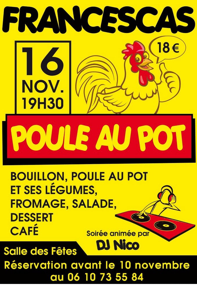 Repas : Poule au pot