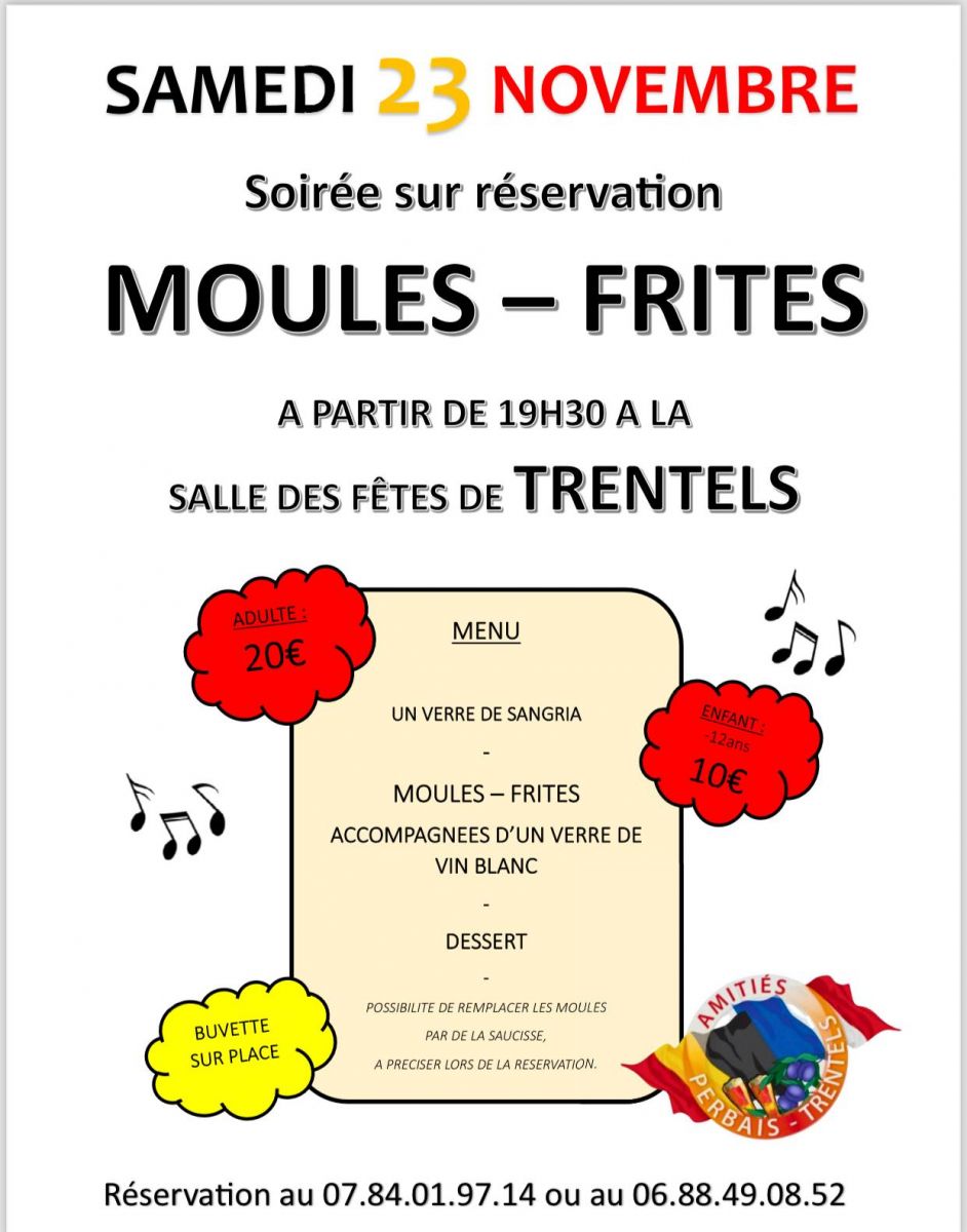 Soirée Moules Frites