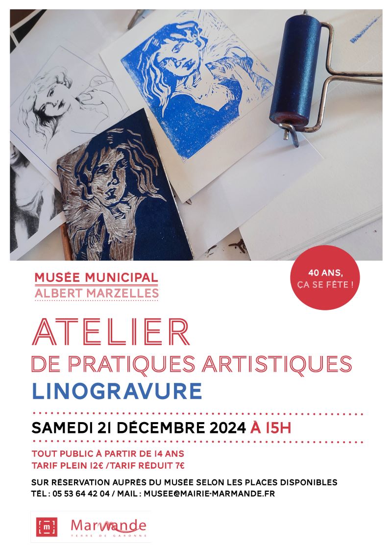 Atelier de pratiques artisitiques : Linogravure