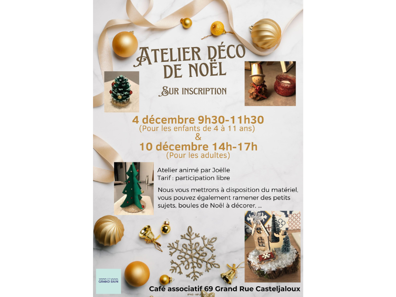 Atelier déco de Noël