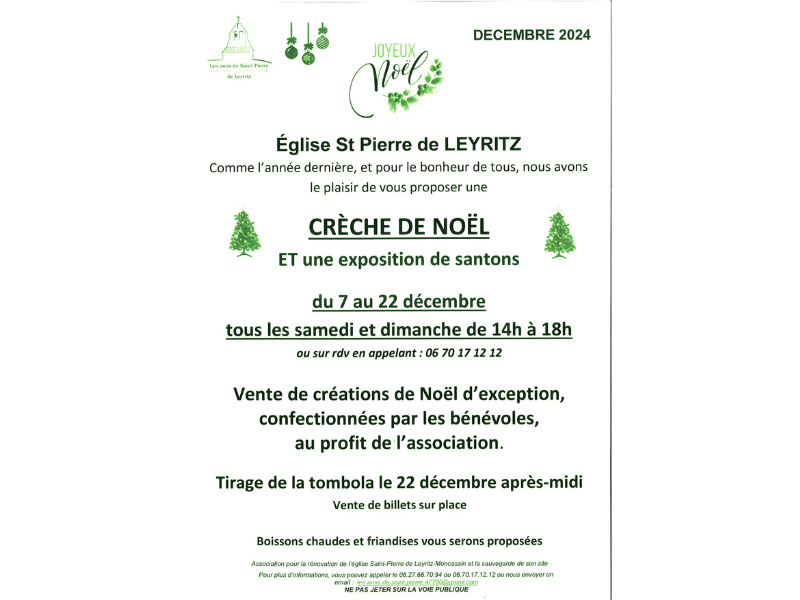 Crèche de Noël et exposition de santons