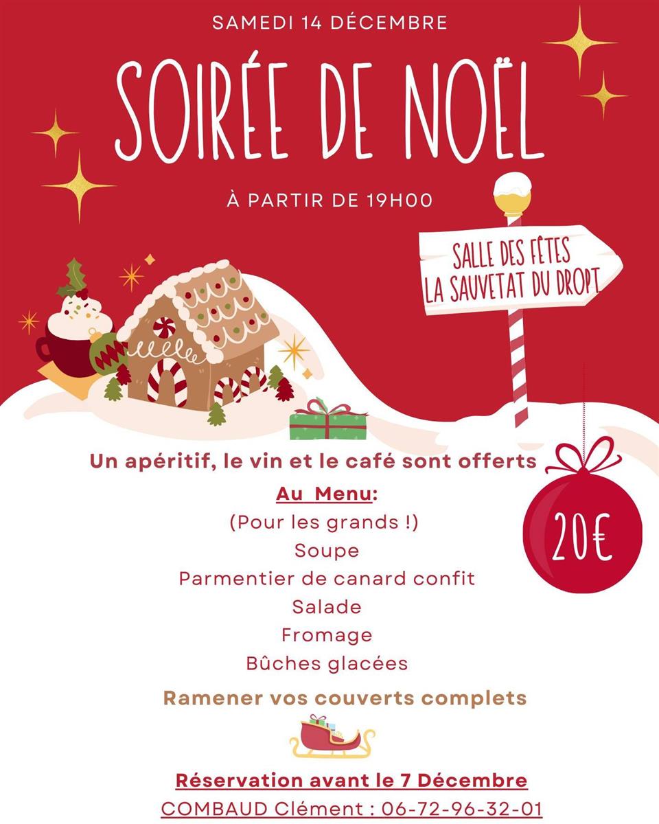 Soirée de Noël de l'ASSA Pays du Dropt