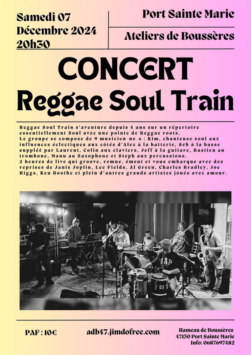 CONCERT REGGAE ET SOUL TRAIN