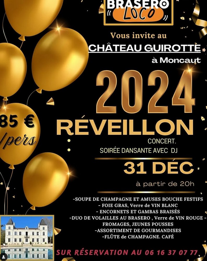 Réveillon du Nouvel An au Château Guirotte