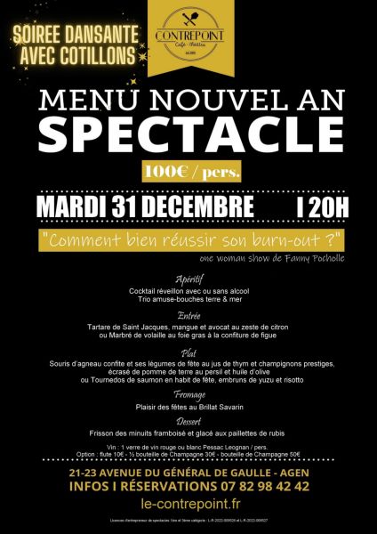 Réveillon : repas spectacle