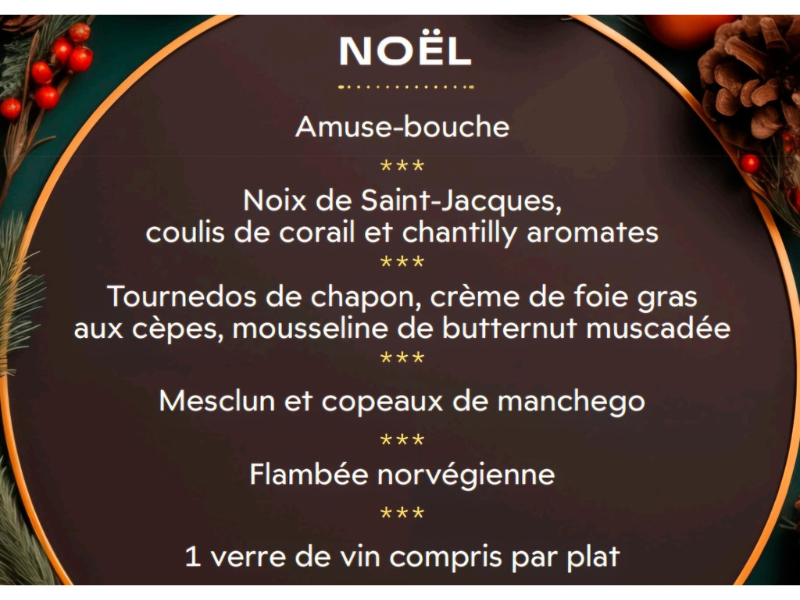 Menu de Noël