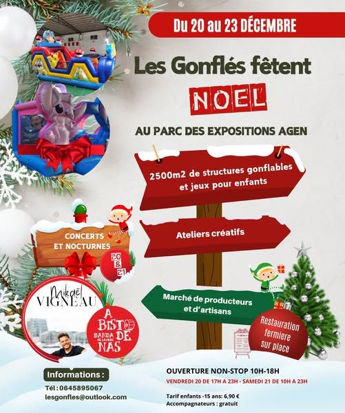 Les gonflés fêtent Noël à Agen