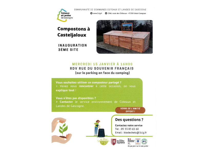 Inauguration 3e site du compostage