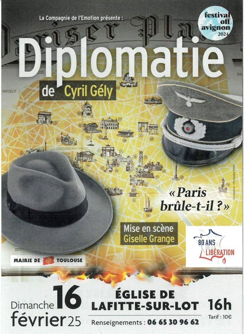 Théâtre - Diplomatie de Cyril Gély