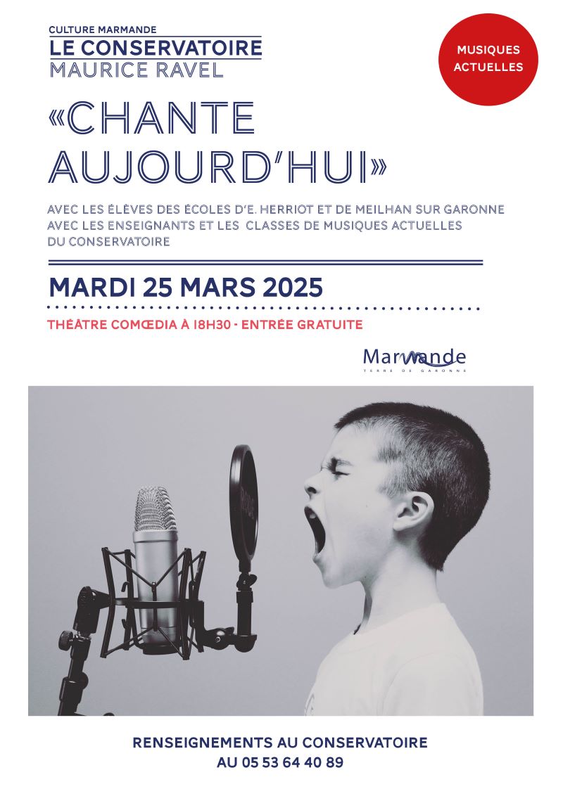 Concert "Chante aujourd'hui" - Conservatoire M ...