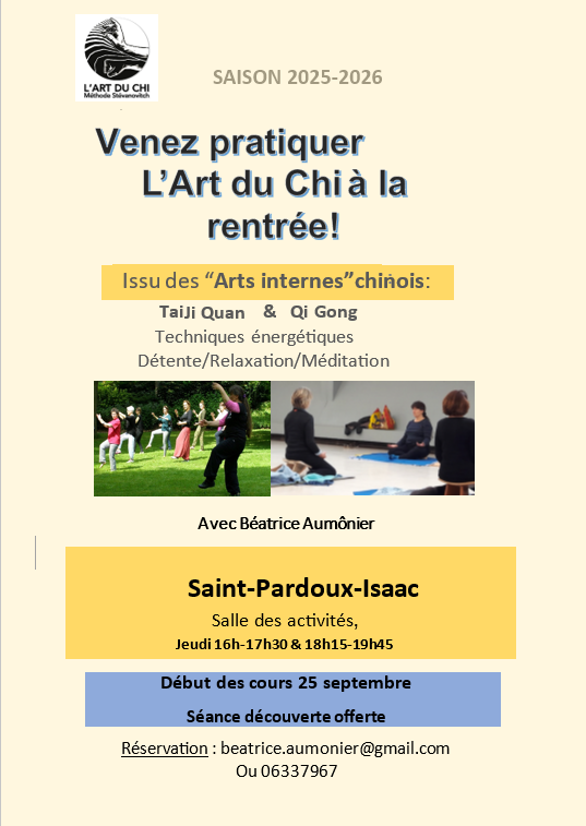 Séances découverte de l'Art du Chi ( Taichi &  ...