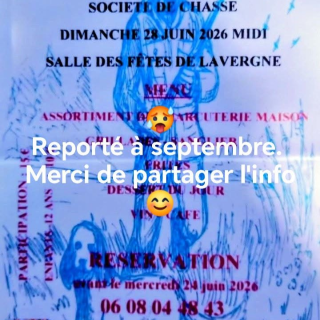 REPORTÉ - Repas champêtre