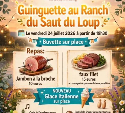 Guinguette au Ranch du Saut du Loup