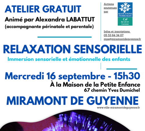 Atelier parenthèse : Relaxation sensorielle