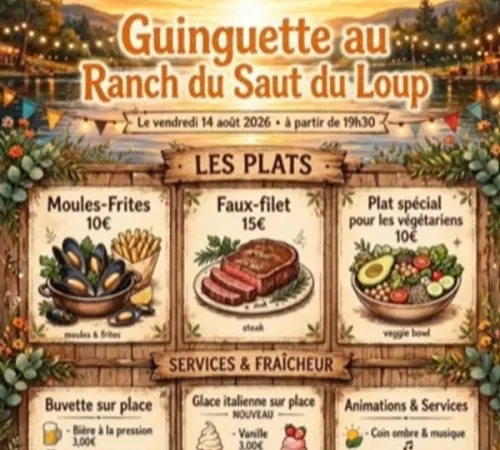 Guinguette au Ranch du Saut du Loup