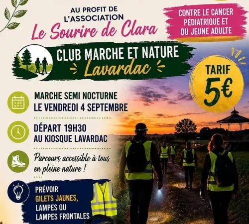 Randonnée associative au profit de l'association Le Sourire de Clara